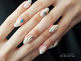 夏ニュアンスネイル