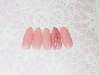 ティーエヌ 名古屋矢場町店/ヌーディーネイル¥5980