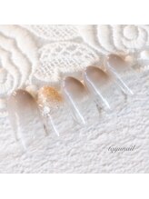 たゆ ネイル(たゆnail)/グレージュグラデーションネイル