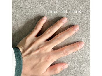 メンズクリアネイル