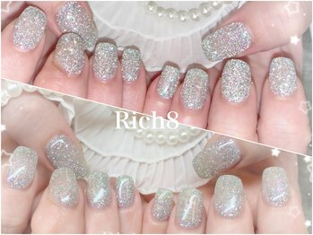 ネイルアンドまつげエクステ リッチエイト 原宿店(Rich8)/ワンカラー+フラッシュ追加