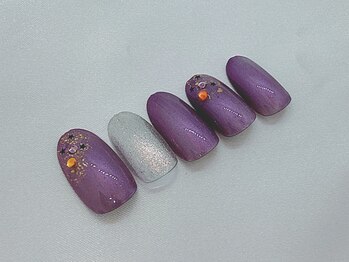 シンプルハロウィンネイル