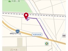 癒しの手/駐車場までの案内です