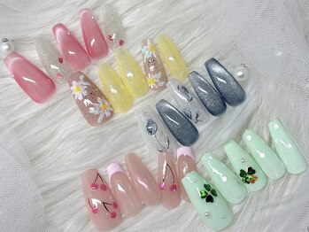 ネイル ボンボニエール 京阪シティモール天満橋店(Nail bonbonniere)の写真/思いっきり”可愛い”が詰まったサロン♪流行りのネイルが楽しめる★【持込OK◎110分アートし放題6800円】