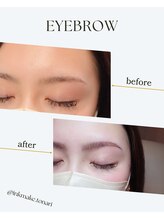 トナリ(tonari)/消えにくい眉毛 女性