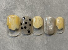 カラネイル 南森町店(calla nail)/ドット　ニュアンス　フレンチ