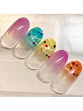 ライト ネイルズ ニシノミヤ(light nails NISHINOMIYA)/ヨーヨーネイル☆