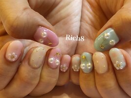 ちぐはぐさくらんぼネイル