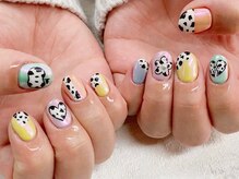 モレリア(morelia)/アニマル柄ミラーネイル