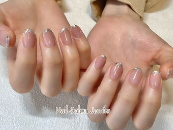 ジャミーラ(Jamila)/ガラスフレンチネイル