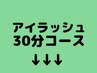 ここからアイラッシュ30分コースのメニューです!