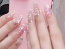 ちゅわきら☆パーツ盛りネイル