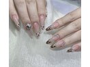 ヒョウ柄ネイル/フレンチ