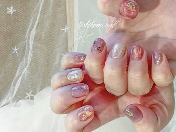 ネイル アヴァンス あべのルシアス店(Nail AVANCE.)/パープルニュアンスネイル 太田