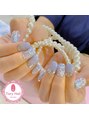 ティアリーネイル コレットマーレ店(Tiary Nail)&nbsp;細かいレース柄全て手書きで書きます1番好きなアートはレース柄