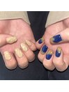 個性的ニュアンスネイル