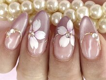 ネイルサロンティーモ(Nail Salon Tmo)/桜マグネットフレンチネイル