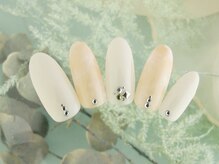 シューズネイルプロデュース/タイダイキラキラネイル