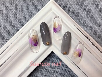スエルテ ネイルサロン 北千住店/塗りかけニュアンス ¥7000