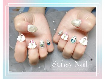 センシー ネイル スタジオ(Sensy Nail Studio)/ワンカラー+ストーン付け放題