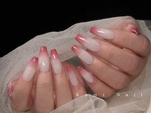 ピンクグラデーション/ロング