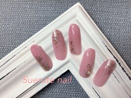 大人可愛いピンクネイル ¥7000