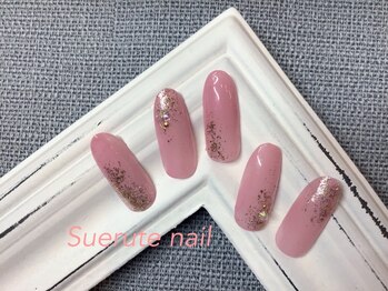 スエルテ ネイルサロン 北千住店/大人可愛いピンクネイル ¥7000