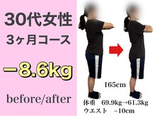 クレール整体院/産後5ヶ月～　3ヶ月で8.6kg減