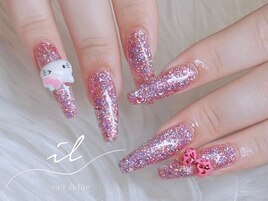 ワンカラー×パーツネイル