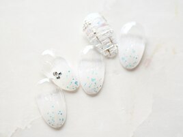 クリア☆ホワイト☆ツイード