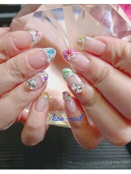 カオ ネイル(kao nail)/フラワーフレンチ 7500円