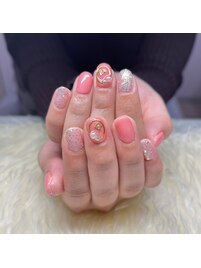 定額2本アート×うるつやピンク