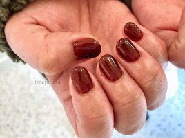 ワンカラーネイル　春夏秋冬