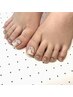 【Foot/フット】親指2本アート[持ち込みok] ￥7500