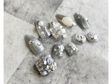 ネイル ブーマー(Nail BOOMER)/フットネイル/シルバーネイル