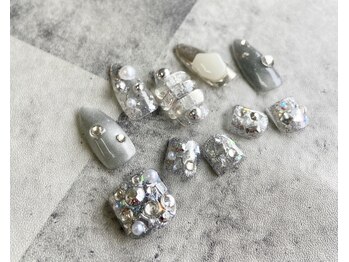 ネイル ブーマー(Nail BOOMER)/フットネイル/シルバーネイル