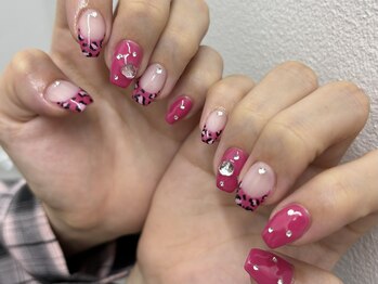 インザピンクリリー(in the pink LILY)/レオパードネイル