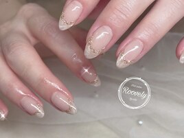 大理石フレンチネイル