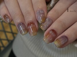 ニュアンスモヘアチェックネイル
