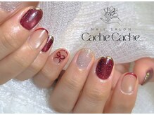 カシュカシュ/バレンタインネイル