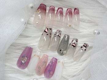 ネイル ボンボニエール 京阪シティモール天満橋店(Nail bonbonniere)の写真/お洒落なのにお手頃な価格が◎少し凝ったdesignが可愛い【毎月変わる★今月のオススメ定額5800円】