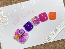 エストリブレ(estLivre)/手描きフラワーフット