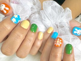 カラフル春ネイル♪