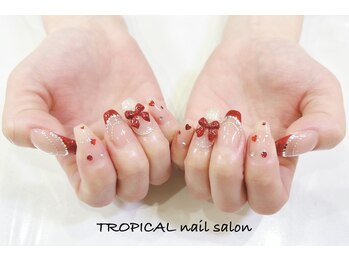トロピカル(TROPICAL)/リボンネイル