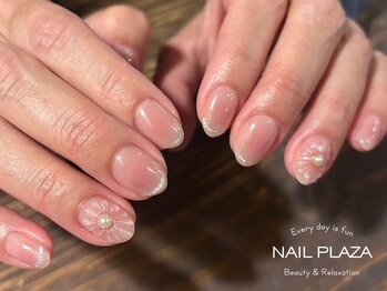 ネイルプラザ 河原町OPA店(NAIL PLAZA)/ぷっくりフラワー