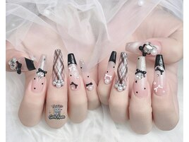 チェックネイル、フレンチネイル