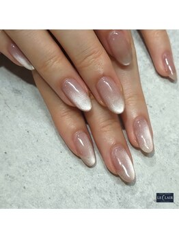 ルクレール 白金台(LE CLAIR)の写真/忙しいあなたへ！マグネットネイルの美しいツヤで、シンプルながらも洗練された指先を演出◎