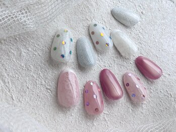 マイ ネイル 銀座店(Mai Nail)の写真/今季注目！レース×ドットが映える最旬フェミニンネイル［ご新規6,980jpy/再来7,890jpy］
