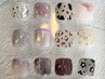 《フット》 選べる親指アート+フットワンカラー ¥6,600