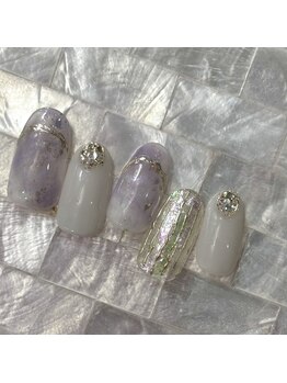 ルージュ(.Rouge)/ラベンダー×ホワイトマーブル